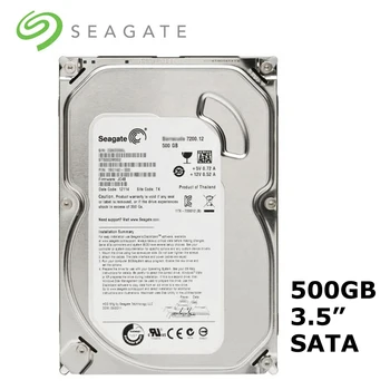 דיסק קשיח מכונתי פנימי למחשב שולחני Seagate Brand 500GB SATA 3Gb/s-6Gb/s HDD 500G 8 MB/32 MB Buffer 3.5