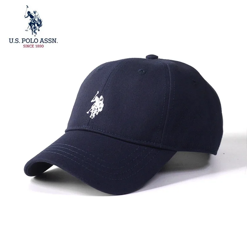 U.s. Polo Assn.2024 New Couple Baseball Caps Fashion Four-Colors  Embroidered Logo Pure Cotton Adjustable Hats For Men And Women