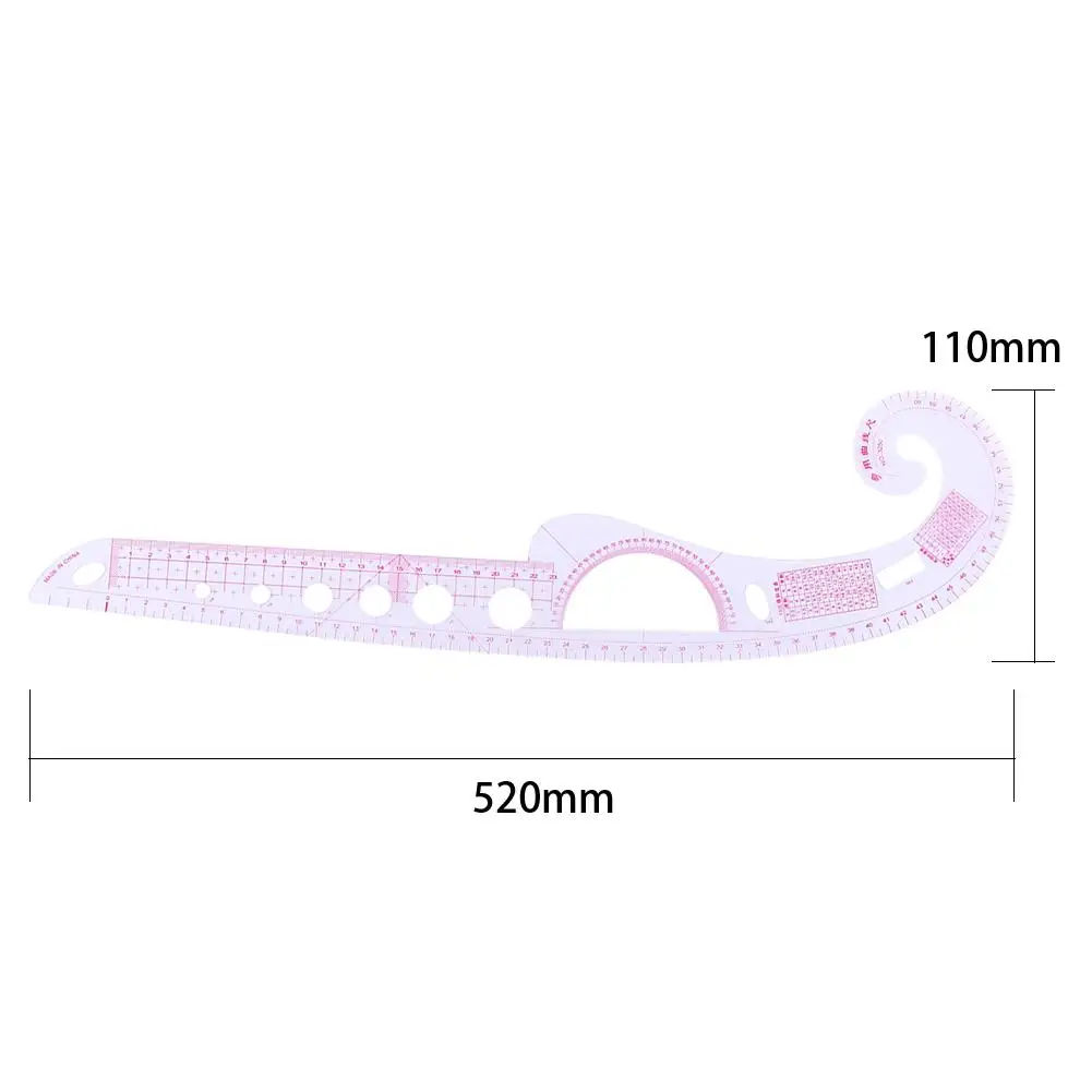 Sewing Tools Soft Curve Measure Tailor Ruler Plastic Comma Shaped Portable Measure Accurately Tools Ruler for Clothing