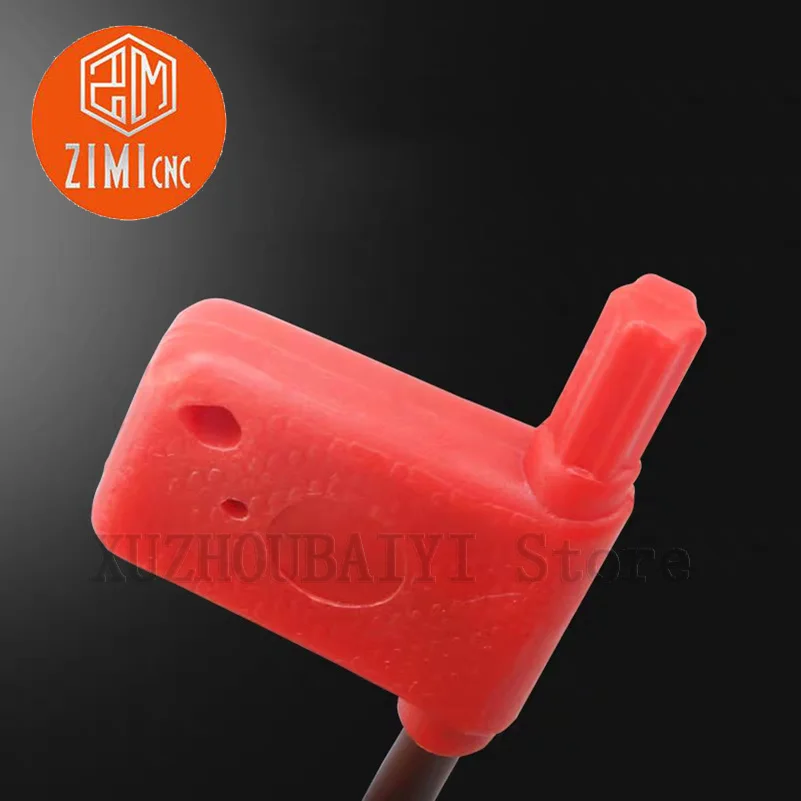 10 sztuk T5 T6 T7 T8 T10 T15 T20 czerwona flaga klucz plum klucz narzędzie CNC akcesoria S2 wewnętrzna sześciokąt U wiertła klucz arbor klucz