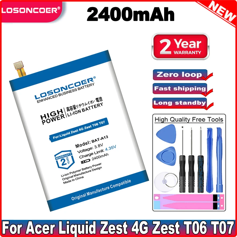 2400mAh BAT-A13 בטריה ל-Acer Liquid Zest 4G – ביקורת מפורטת, שימוש אמיתי וטיפים מקצועיים