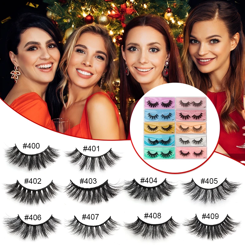 MEISHENJIE all'ingrosso 10 paia di ciglia finte ciglia finte 3D drammatiche morbide ciglia finte riutilizzabili Bulk mink Lashes Tools