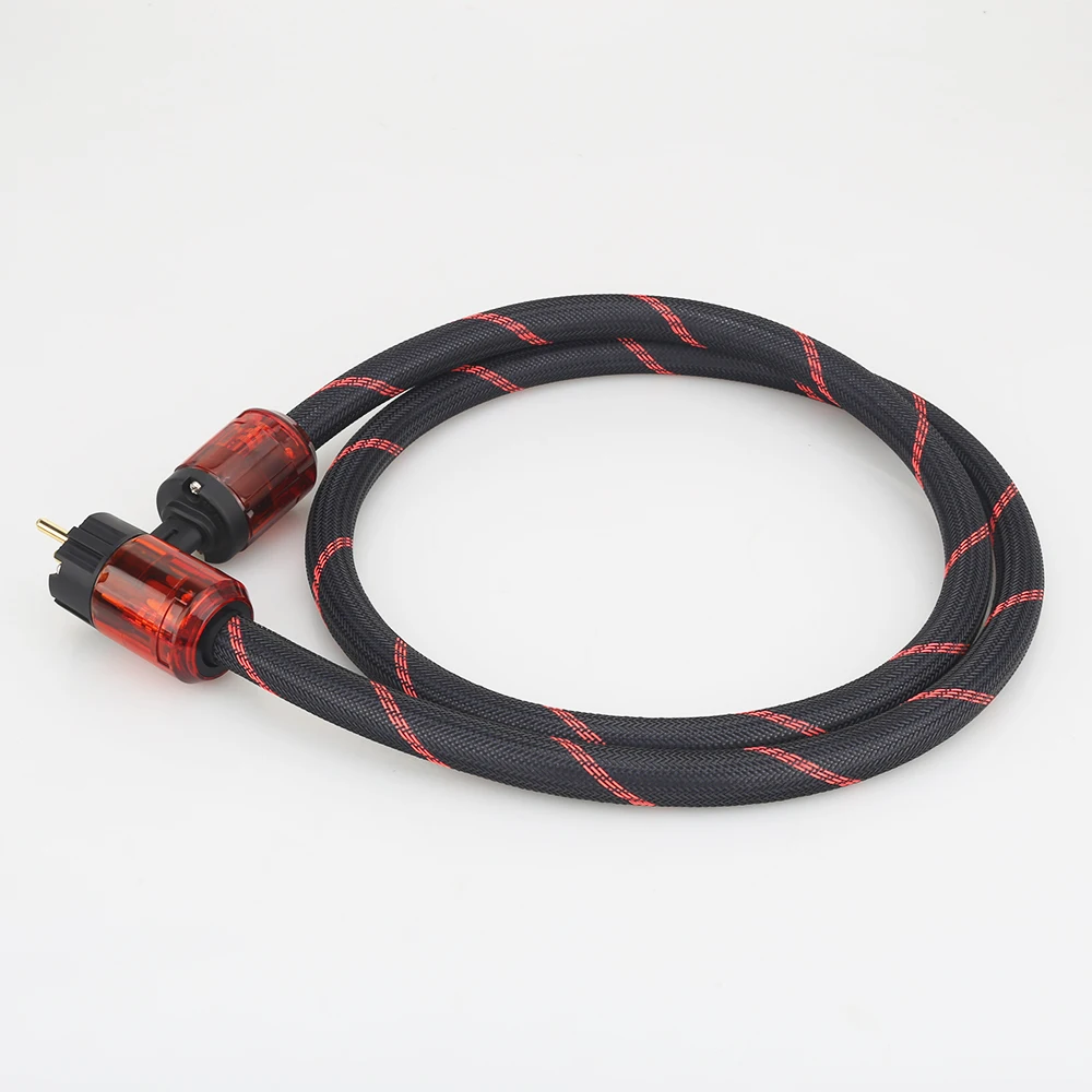 Audiocrast P101 Schuko przewód zasilający, kabel HIFI Audiophile kabel zasilania sieciowego ue podłącz wzmacniacz CD DVD VE501G + VF501G