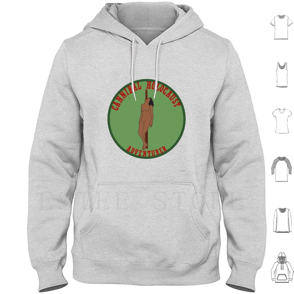 Horror Scout Badge-Adventurer Hoodies Long Sleeve Girl Scouts Horror Movies Cannibal Holocaust Adventurer