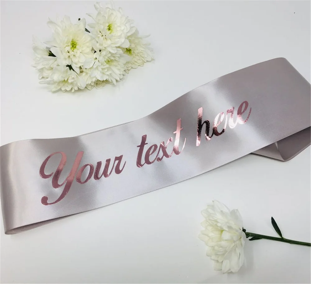 

Custom Wedding Sash / Custom Bachelorette Sash / Custom Birthday Sash / Custom Baby Shower Sash / bride to be mr mrs sash