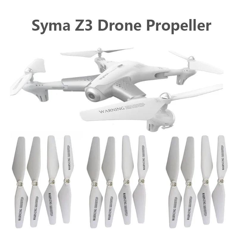 12PCS/Lot White Original SYMA Z3 Propellers Blades Spare Part CW CCW Rotor for RC Helicopter Quadcopter Z3 Propeller Accessories