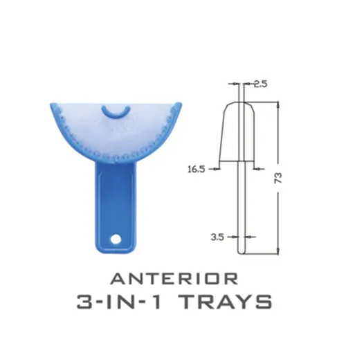 5 Cái/bộ Nha Khoa 3 Trong 1 Ấn Tượng Khay Nha Khoa Chất Liệu Nha Khoa Oral Dùng Một Lần Khay Ba Đầy Nhựa