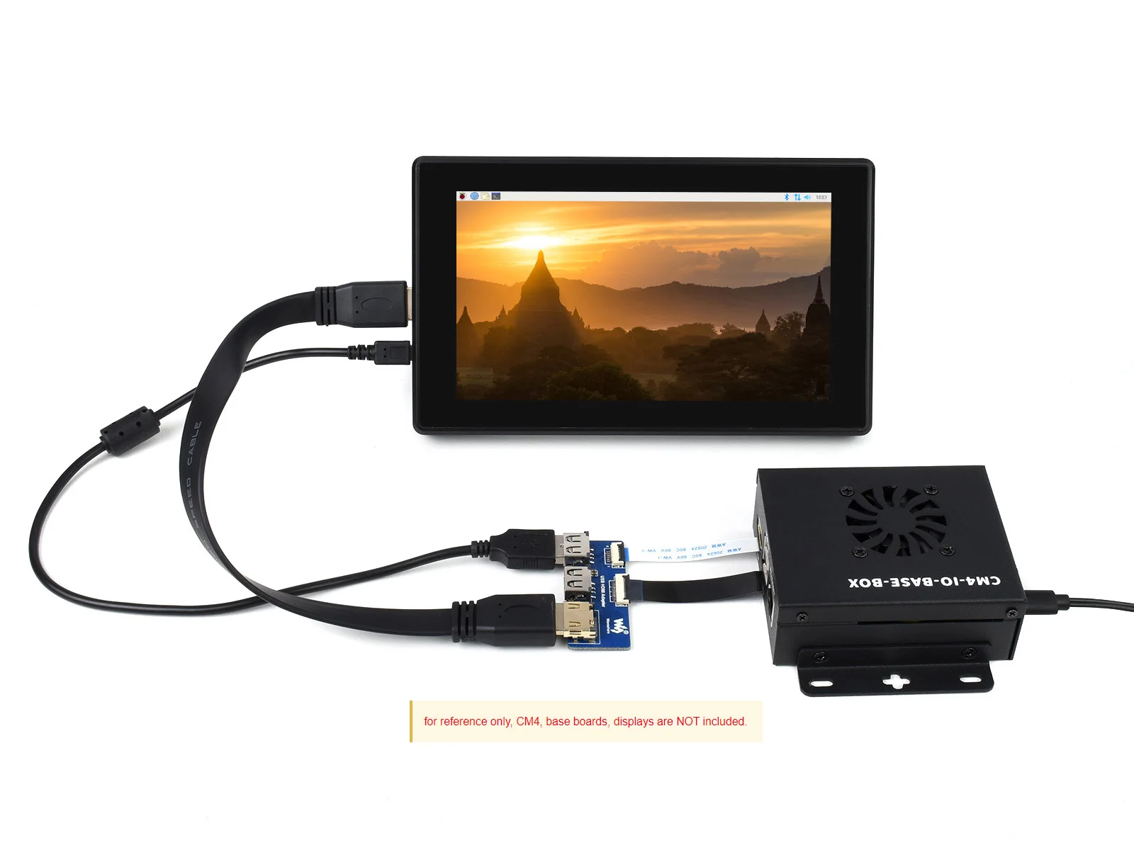 Waveshare USB HDMI Adapter for CM4-IO-BASE, Adapting FFC Connector To Standard Connector