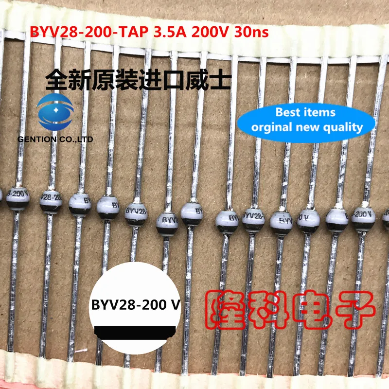 10PCS 100% Nuovo originale BYV28-200-TAP 3.5A 200V BYV28-200 metri di spessore BYV28-200V