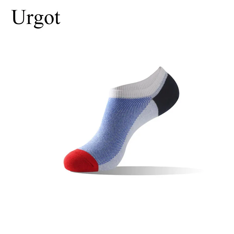 Urgot 5 Pairs Men\'s Cotton Spring Summer Socks Europe America Plus Fat Extra Large Ankle Socks Big Size 46,47,48 Male Sox Meias