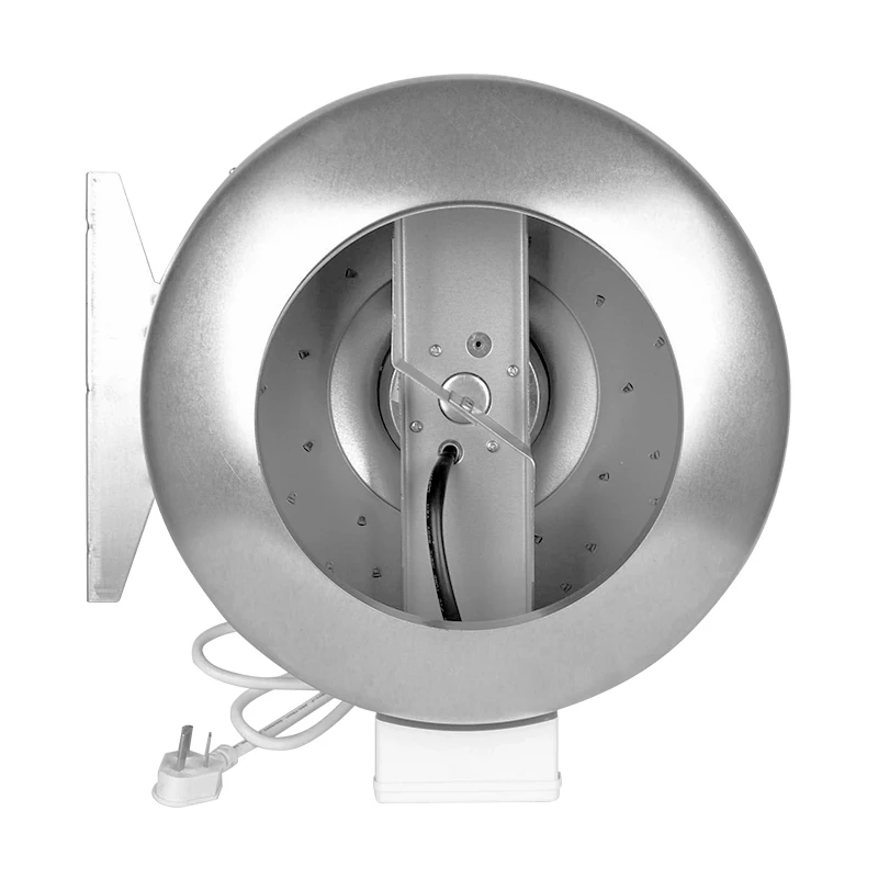 Вентиляторы для круглых воздуховодов 200 мм, встроенный канальный вентилятор, вытяжной вентилятор, вытяжной вентилятор для кухонных труб, центробежный вентилятор для больших расстояний 220 В
