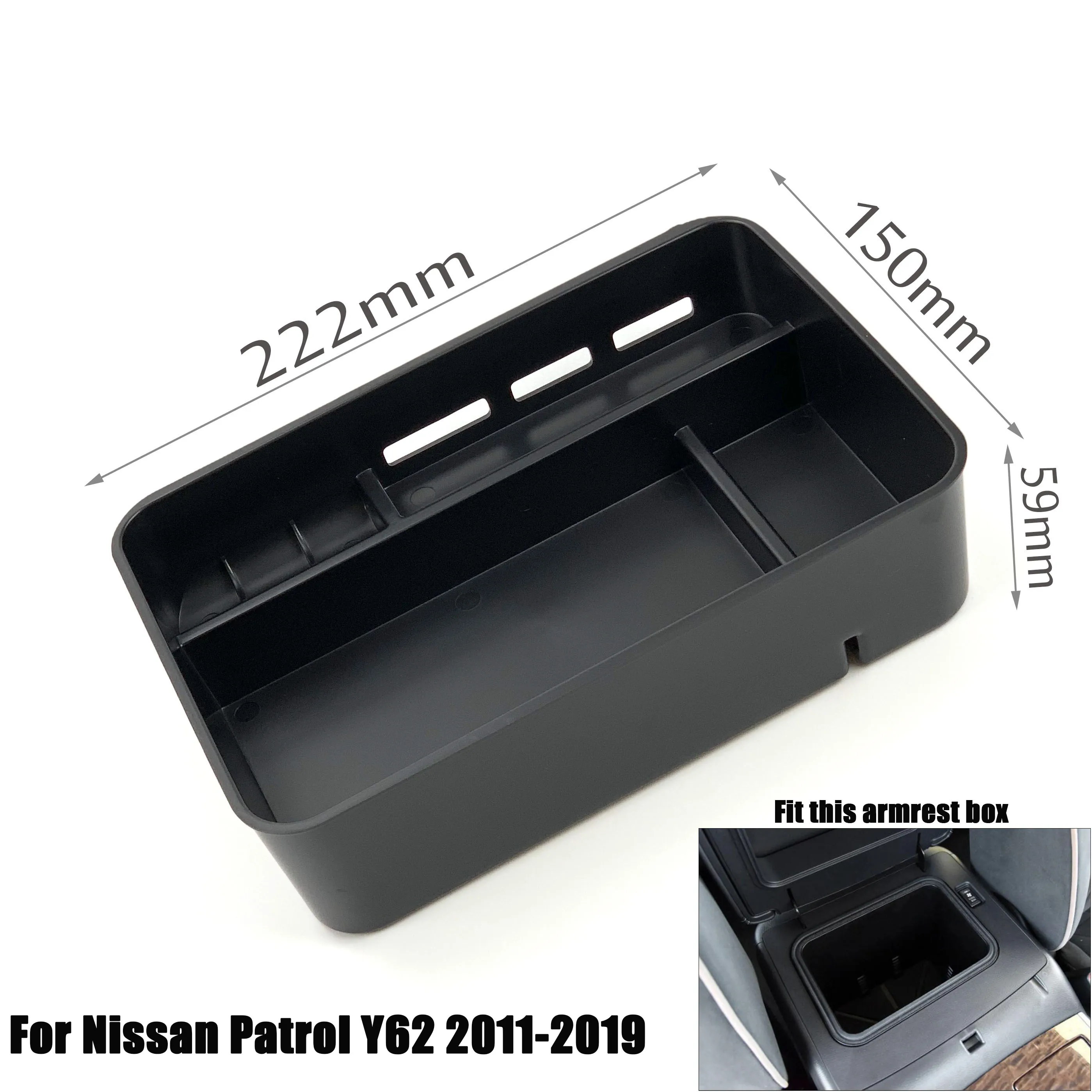 Armrest Box Storage For Nissan Qashqai J11 X-Trail T32 Rogue TERRA Navara NP300 Sylphy Sentra Pulsar Tiida II Maxima A36 Patrol