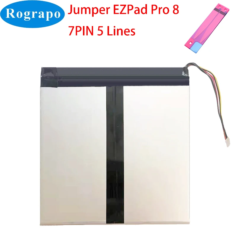 New 7.6V 5600mAh EZPad Pro8 Tablet PC Battery For Jumper EZPad Pro 8 Rechargeable Accumulator 5 Wire Plug