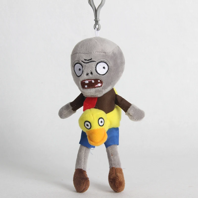 Porte-clés en peluche plantes vs Zombies 18cm, 1 pièce, chapeaux en PVZ, pendentif, Pirate canard, jouets en peluche doux, poupée pour enfants, cadeaux