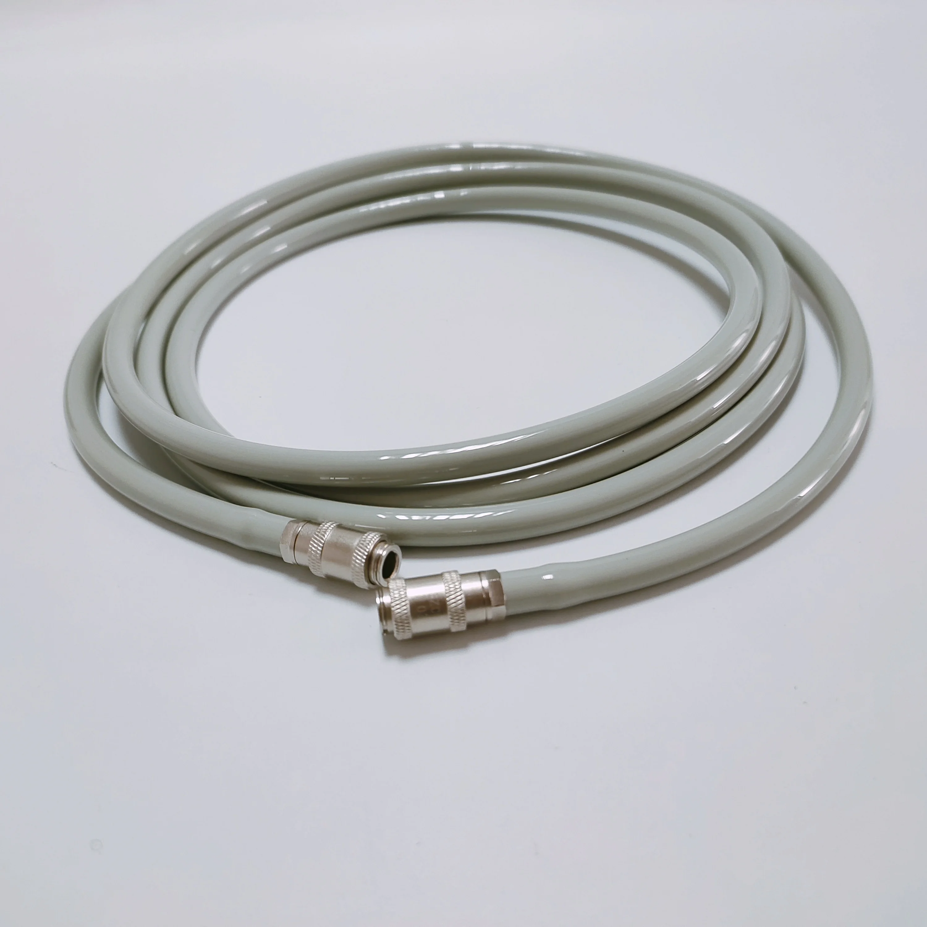 

Veterinary Pet Blood Pressure Cuff Connecting Tube Monitor Airway Tube Metal Bayonet Live Connection Gray Extension Tube