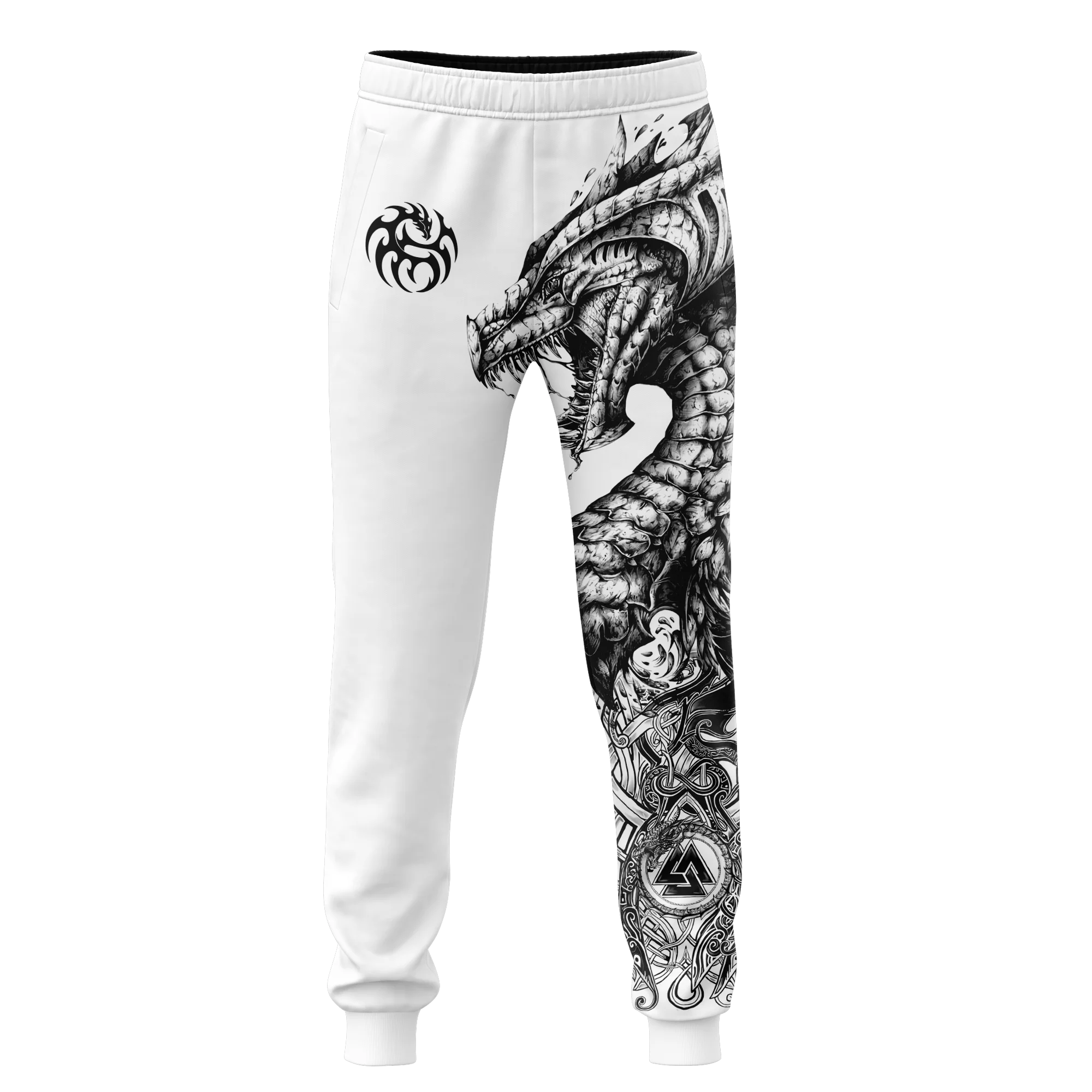 Drop shipping Dungeon Dragon Tattoo 3D Printing Mens Sweatpant Fashion Trousers Autumn Unisex Casual Joggers Pants CK-07