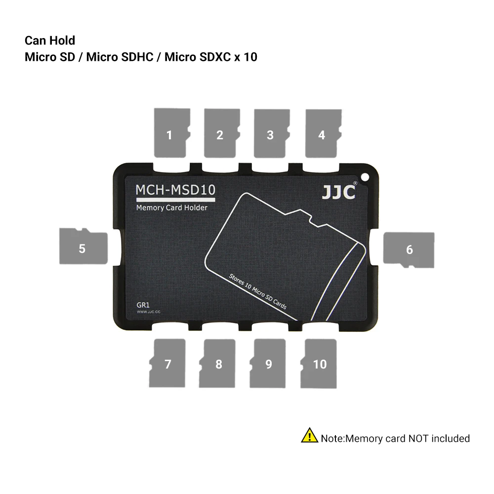 JJC Thin Micro SD-Kartenhalter SD-Kartenetui Brieftasche Kreditkartengröße für SD Micro SD TF-Karten Hartschale Kamera Fotozubehör – Detail 8