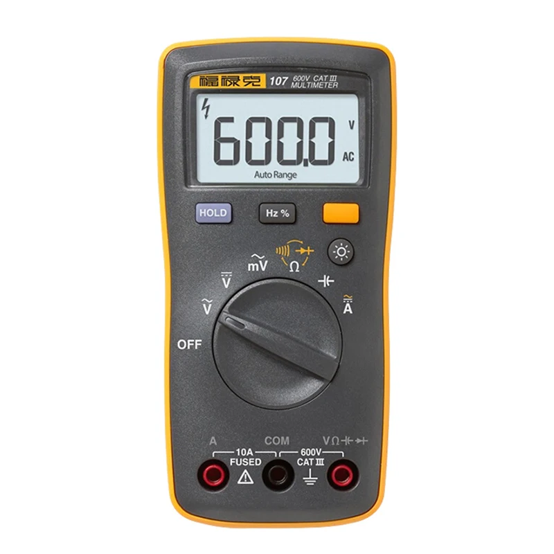 Fluke 107 ปาล์มขนาดพกพา/มัลติมิเตอร์แบบดิจิตอลแบบใช้มือถือขนาด F107 Multifunction ดิจิตอล Fluke มัลติมิเตอร์