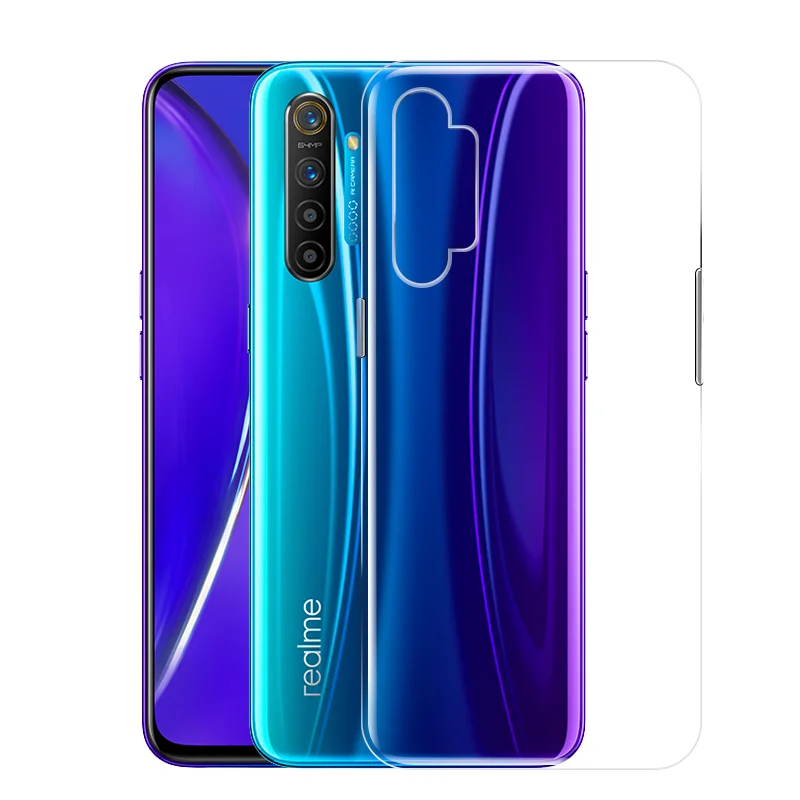 Tpu capa de silicone macio para realme, capa protetora traseira para 5, 6 pro, 5i, 6i, 6s, 5S, 7i, c1, c2, x, xt, q, x7, x50 pro