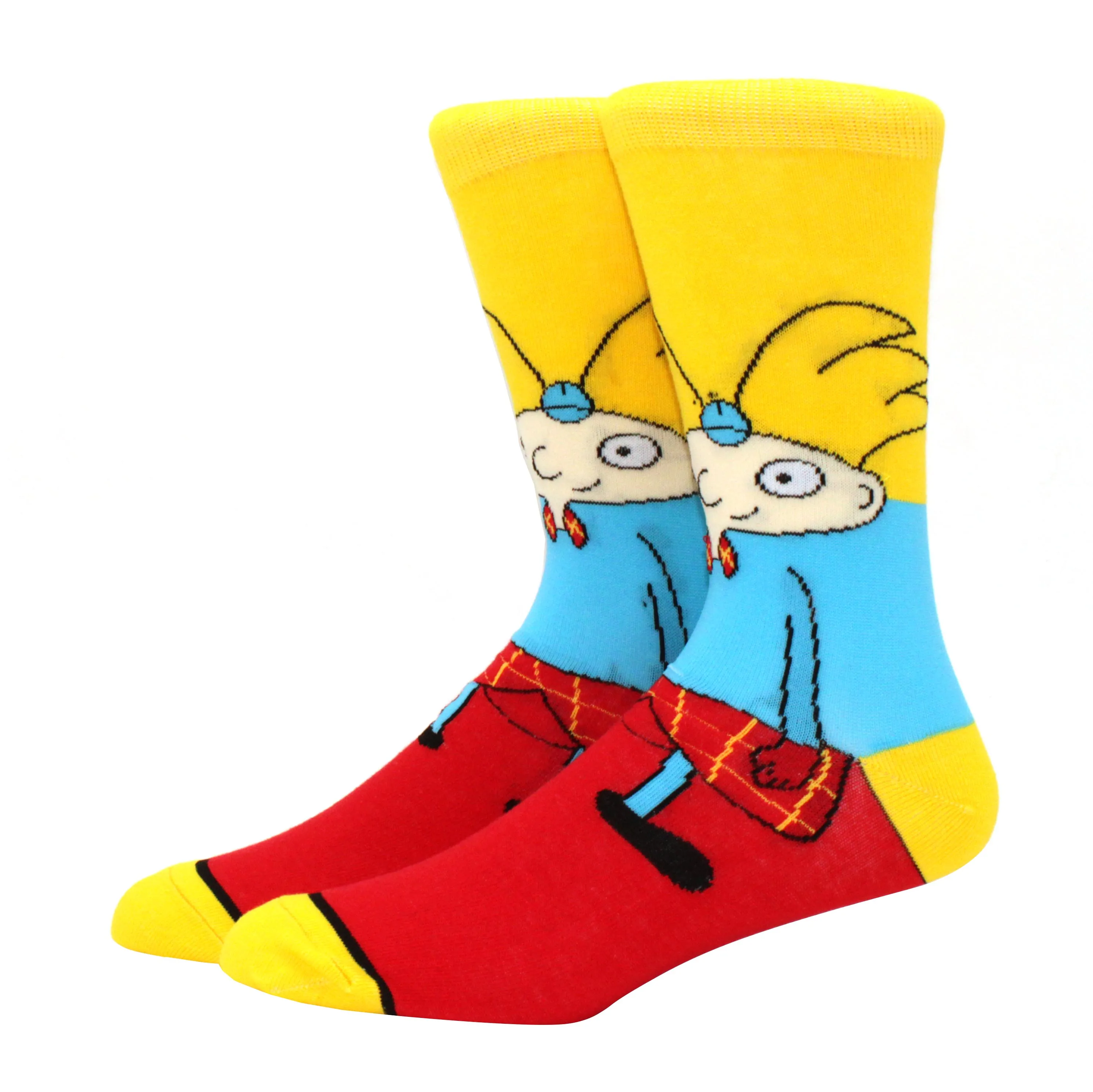 New Fashion Men\'s Funny Socks Fashion Women\'s Personality Anime Socks Cartoon Fashion Skarpety High Quality Sewing Pattern