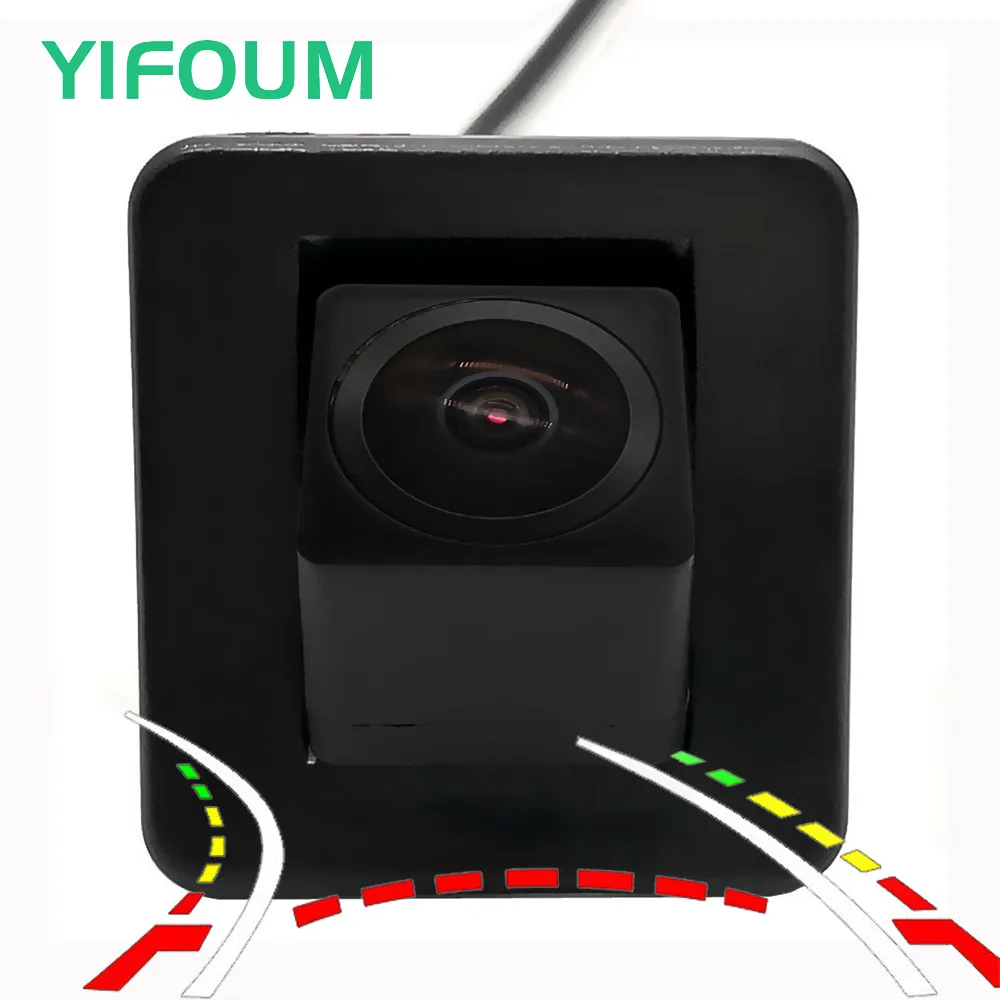 

AHD Fisheye 12LED Dynamic Trajectory Car Rear View Wireless Camera For Lada Vesta SW Cross / ВАЗ Vesta SW Wagon 2017 2018