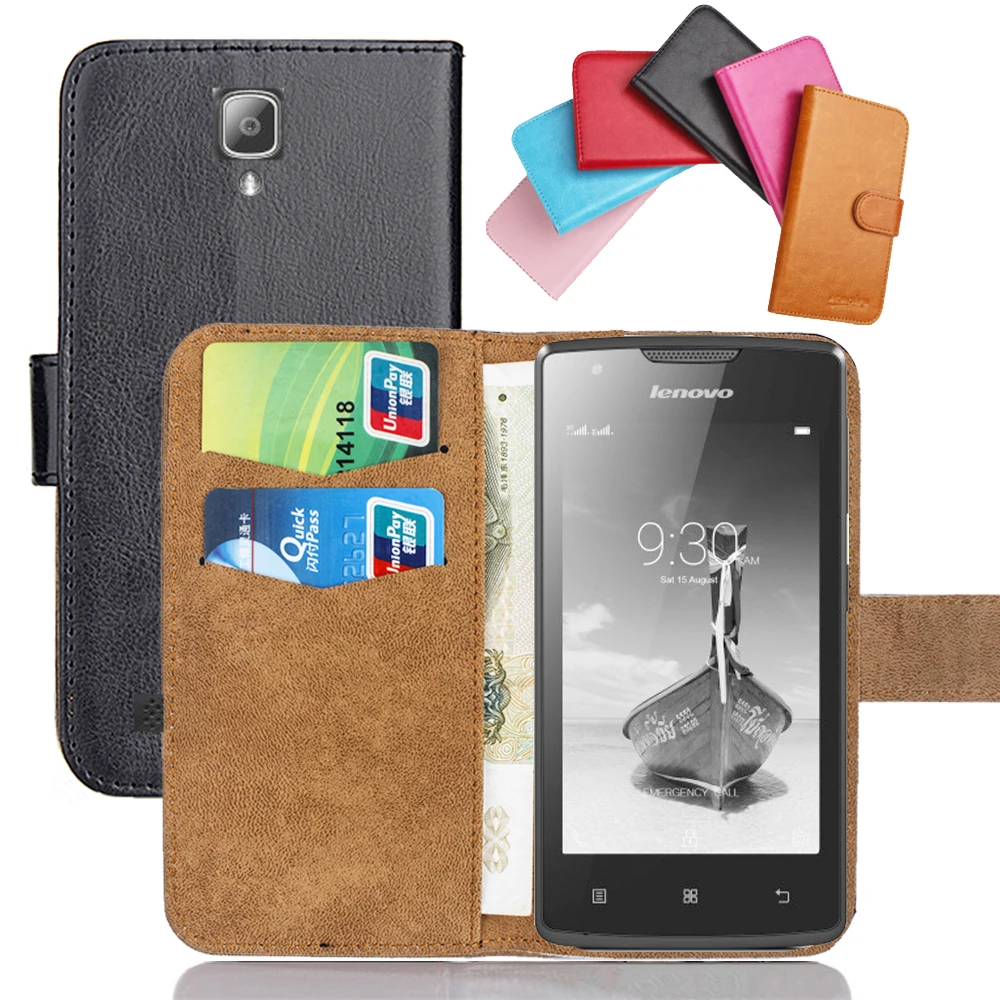 For Lenovo A2010 Case 6 Colors Flip Soft Leather Crazy Horse Cover For Lenovo A 2010 a A2010a  Phone Cover Stand Cases Wallet