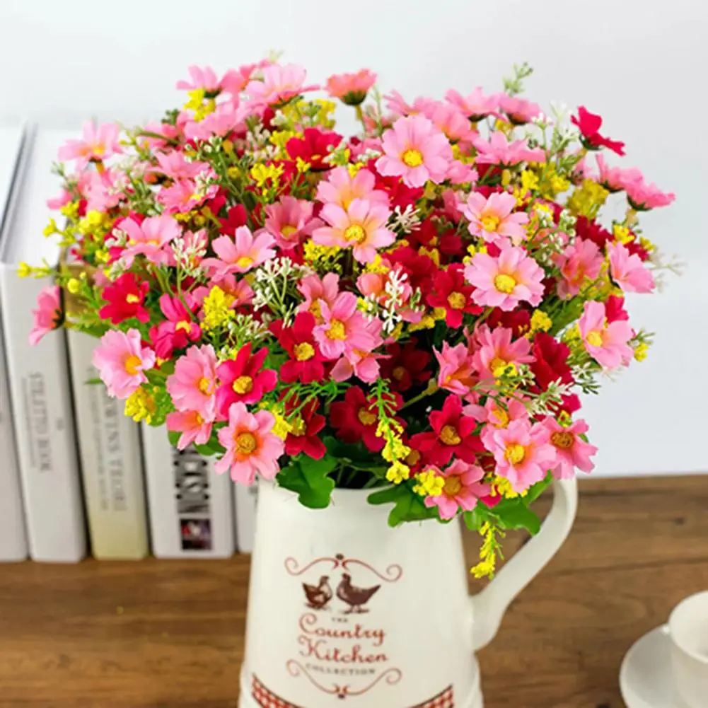 人工シルクガーベラの花束,28の頭,家やオフィスの装飾,屋内と屋外の装飾