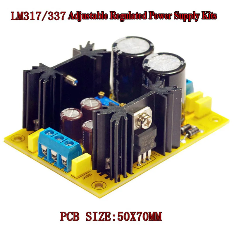 AC-DC LM317 LM337 Adjustable Regulated Power Supply DIY Kits Voltage Regulator