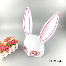 EL Wire LED Bunny Mask for Parties #3