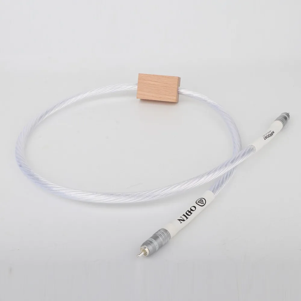 High Quality Per Piece Odin Pure Silver Coaxial Digital Cable Fever Audio Audio Cable AES/EBU Signal Cable