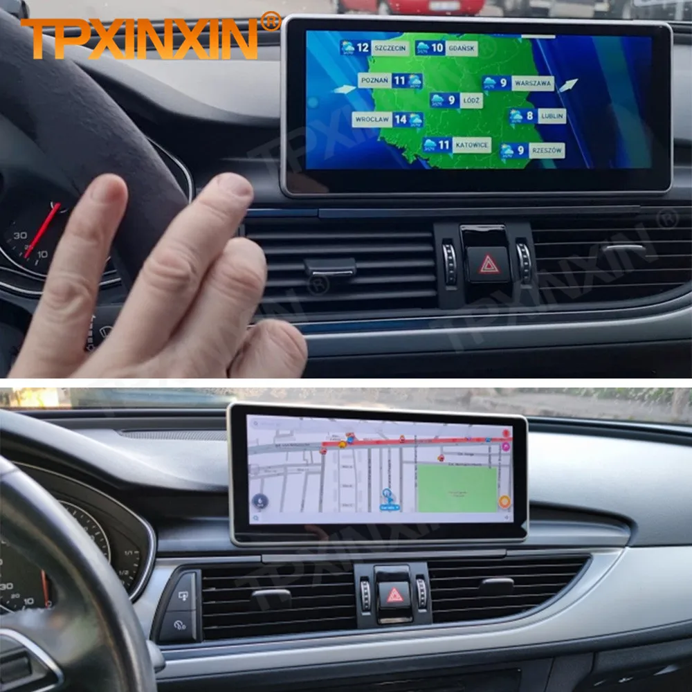 Carplay DSP Multimedia Android 13 Screen For Audi A6 A7 2012-2018 Car Radio With BT Stereo Receiver Head Unit HD Smart screen