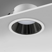 Recessed LED Downlight 85-265V Anti-Glare LED Ceiling Light 7W12W18W Dimmable Spotlight Indoor Lighting Warm Light 3000k Bedroom