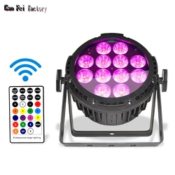 LED Par IP65 Waterproof 12X18W 6In1 DMX Wash DJ Lights With Battery Outdoors Effect For Home Party Disco Wedding Bar Show
