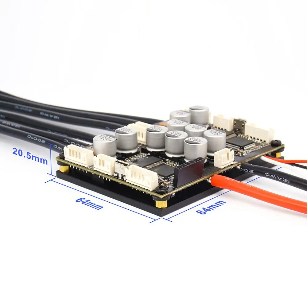 Elektryczny regulator prędkości do skutera/roweru górskiego Dual FSESC4.20 Plus (podstawiony na VESC) z radiatorem z anodyzowanego aluminium FLIPSKY