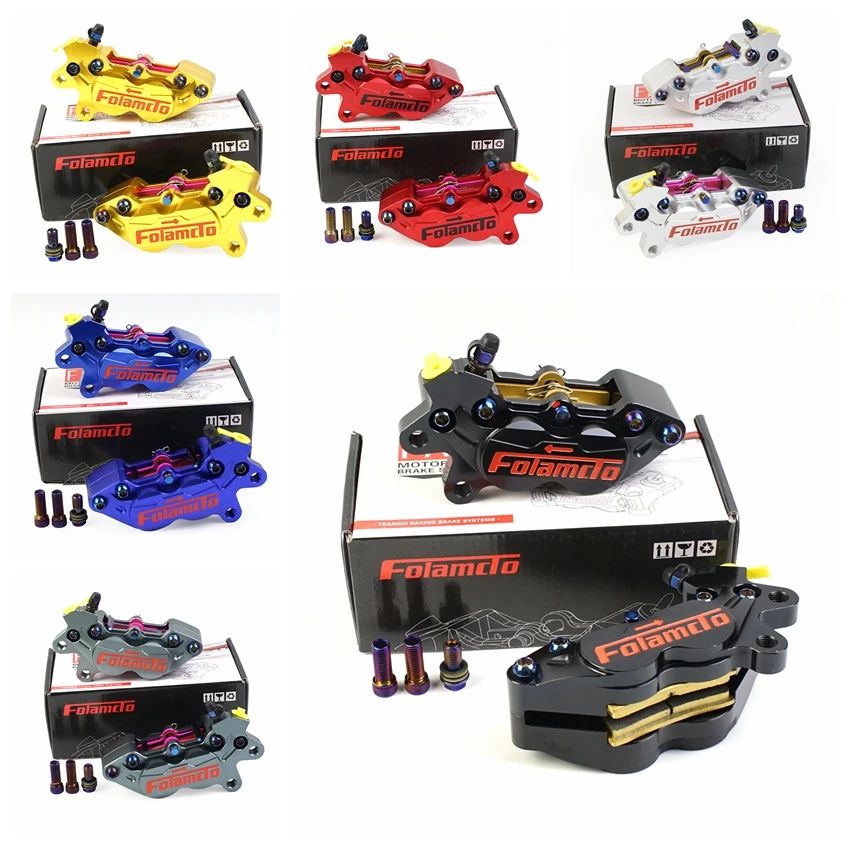 40mm Pitching Disc Caliper Motorcycle 4 Piston 4*30mm CNC Disks Caliper Pump For Yamaha Kawasaki Suzuki Modify Hf6 Frando