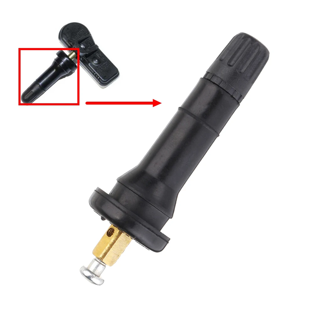 L-Shaped pneu pressão Sensor válvula, disco sem câmara, bico de borracha reta para TPMS, mamilo roda, 4 pcs por lote