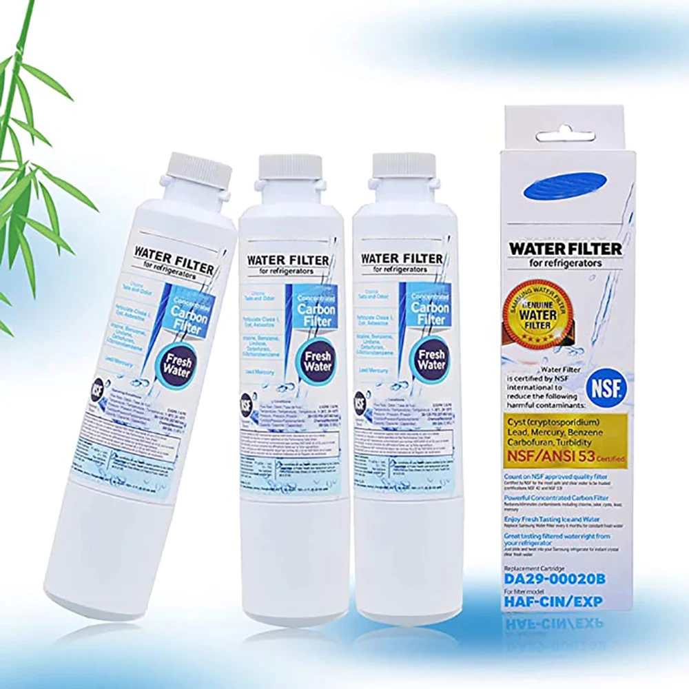 DA29-00020B Water Filter Replacement for Samsung DA29-00020B-1, DA97 08006A-1, Haf-Cin, RF4267HARS, RF28HMEDBSR, (3 Pack)