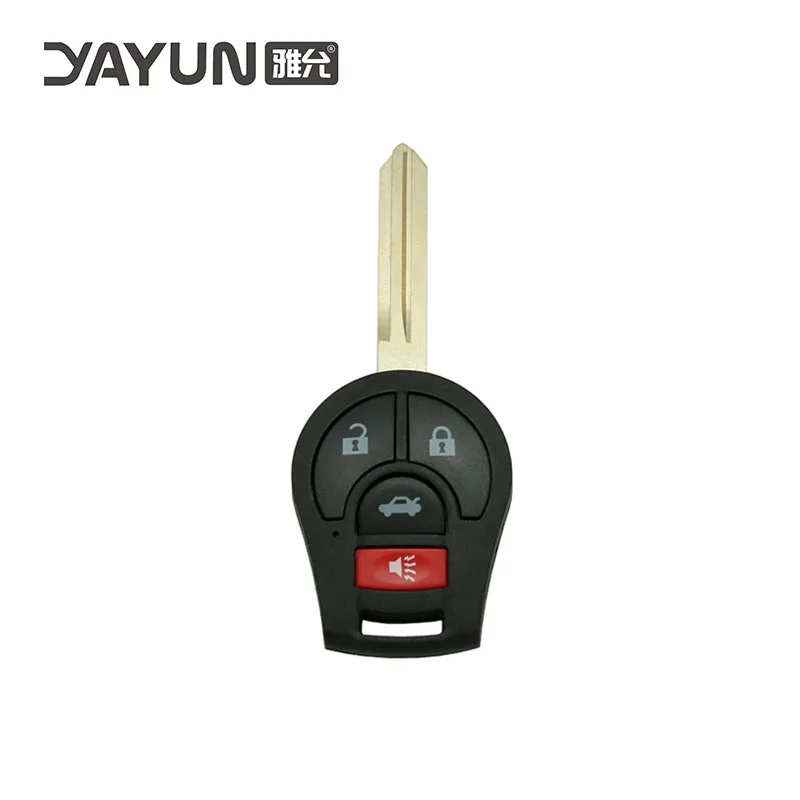 

YAYUN ForNissan 3+1 Buttons Uncut DA34 Key blank blade Car Key Shell