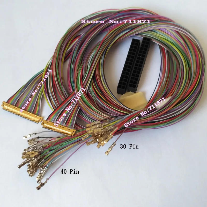 

100cm 0.5 Pitch I-PEX 30P 40Pin 20453 20454 Custom Screen Cable Line IPEX 40P 30Pin Full Cable DIY Lcd Screen Line Cable 30P eDP