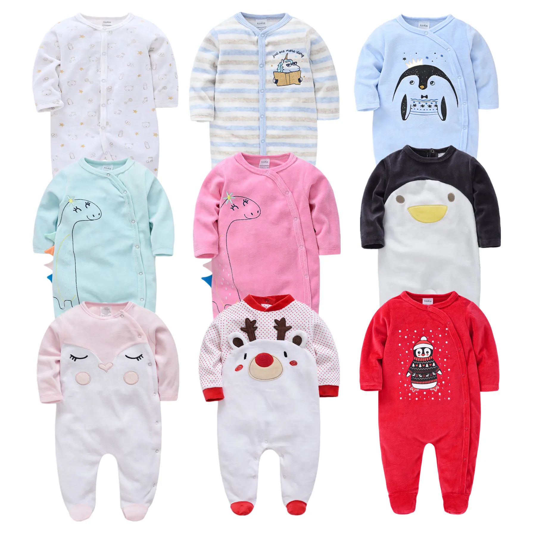 

Unisex Newborn Baby Rompers Winter Baby Clothes For Girls Boys Long Sleeve ropa bebe de Jumpsuit Baby Clothing boy Kids Outfits