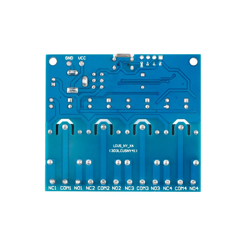 Micro USB 5V LCUS-4 4 Channel USB Relay Module Smart Switch Serial Port BSG