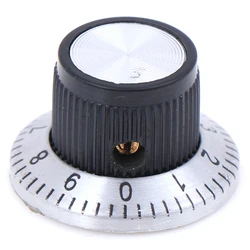 High Quality 6MM C3 Knob With A Digital Scale Metal Surface Potentiometer Knob