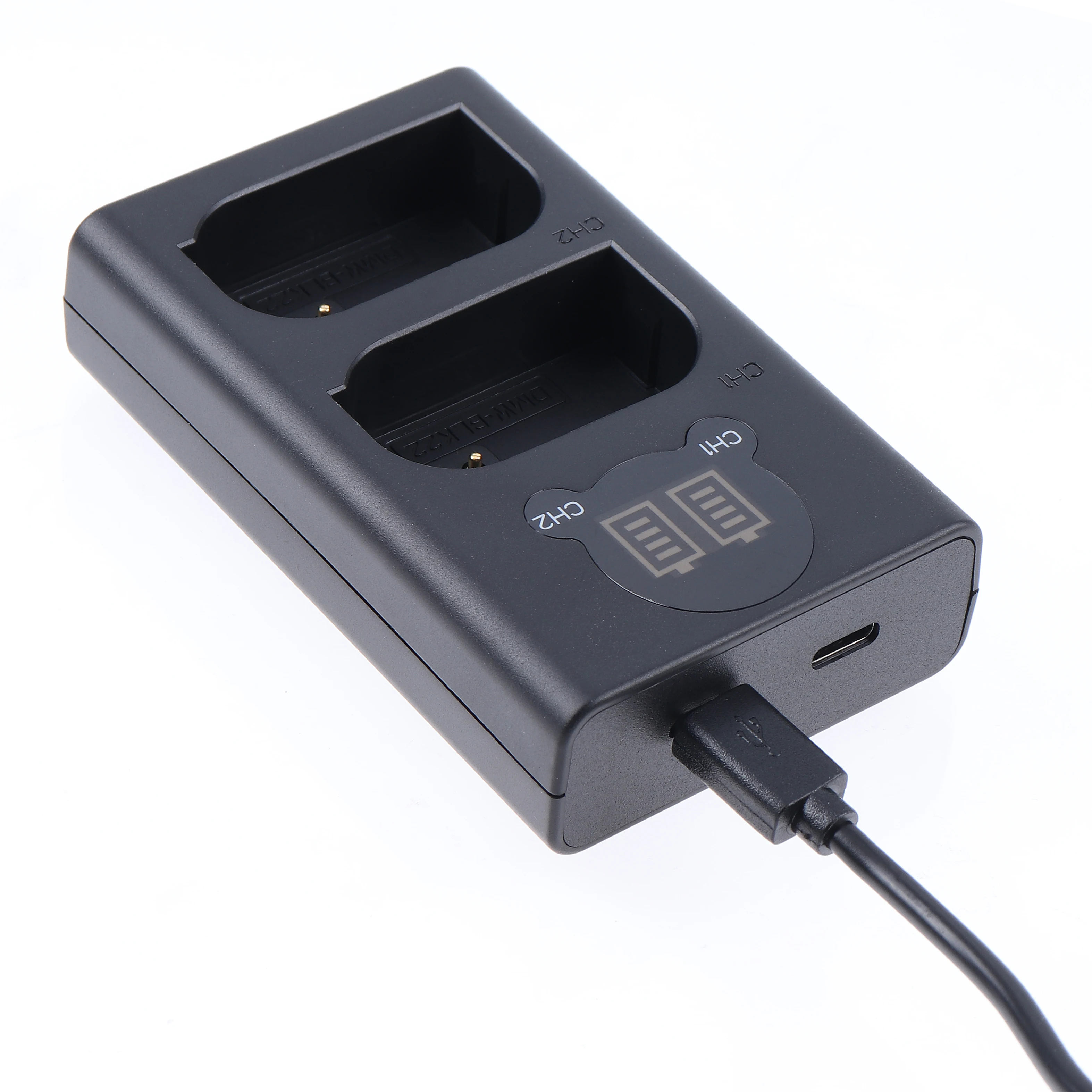 FOTGA DMW-BLK22 Dual Channel Battery Charger For Panasonic Lumix  DC-S5 S5K DC-S5KGK Camera