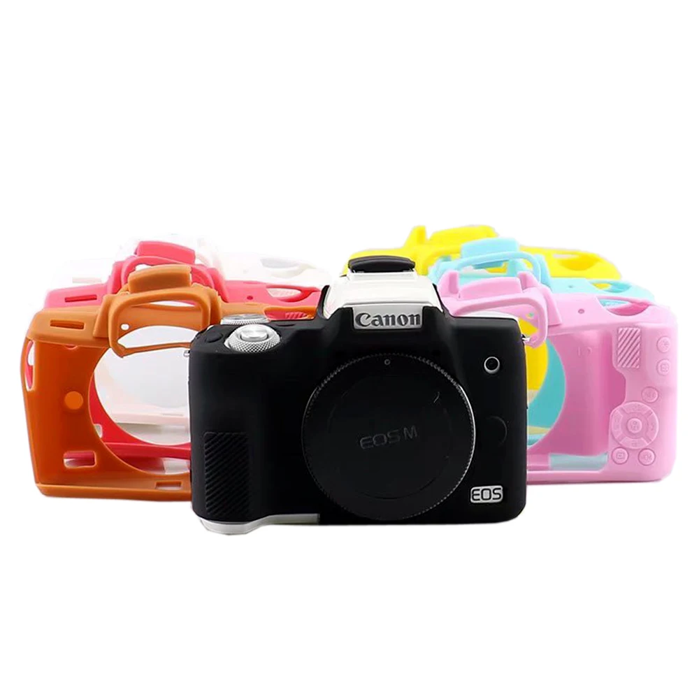 Funda protectora de silicona suave para cámara, funda corporal para Canon EOS M50 M50 Mark II EOS M50 II