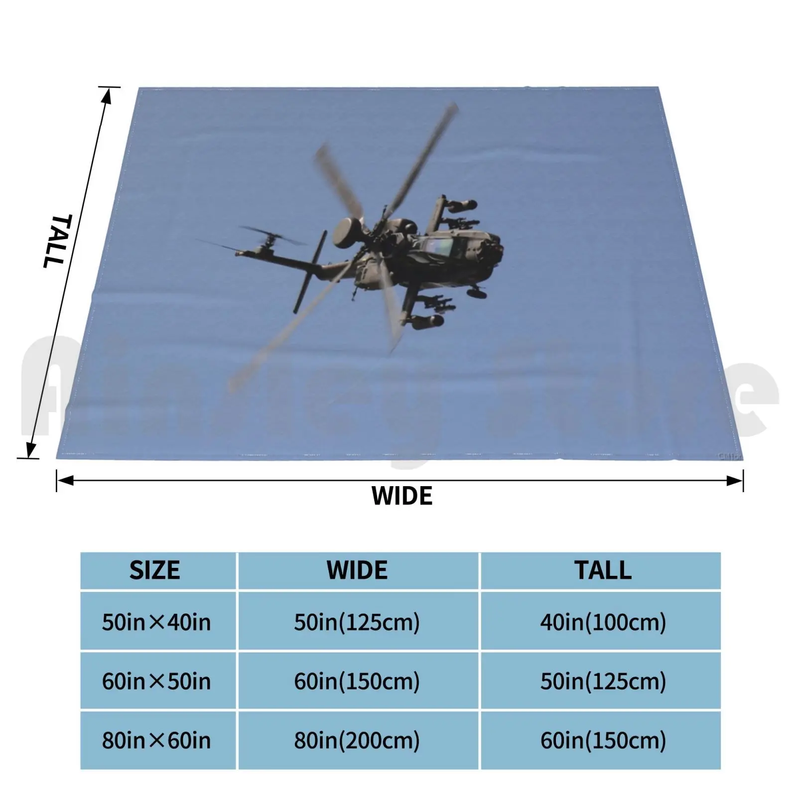 Boeing Apache Blanket Fashion Custom Apache Helicopter Boeing