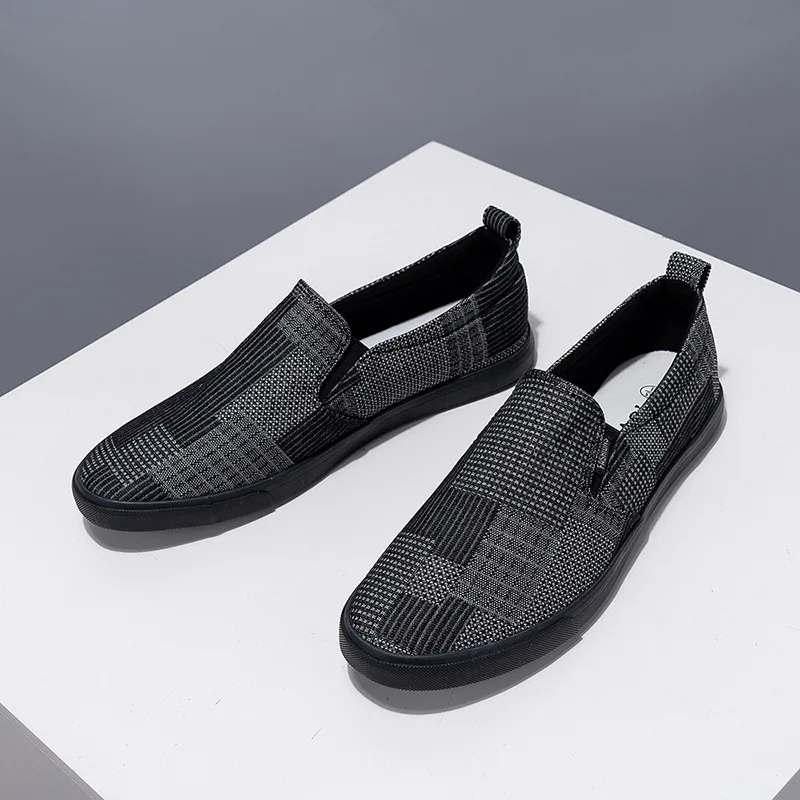 New Designer Shoes Men\'s Canvas Shoes Summer Pedal Lazy Shoes Breatable Men\'s Casual Shoes Sneakers Zapatos De Hombre
