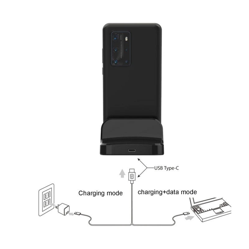Soporte de cargador tipo C USB C 3,1 para teléfono móvil QC3.0 PD soporte de estación de carga rápida para teléfono inteligente Universal