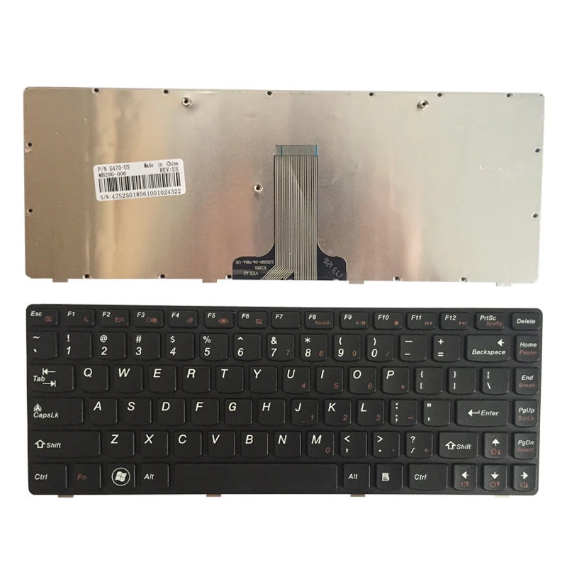 New US Laptop Keyboard for Lenovo G475 V470 G470AH G470GH B470 G470 black English Keyboard