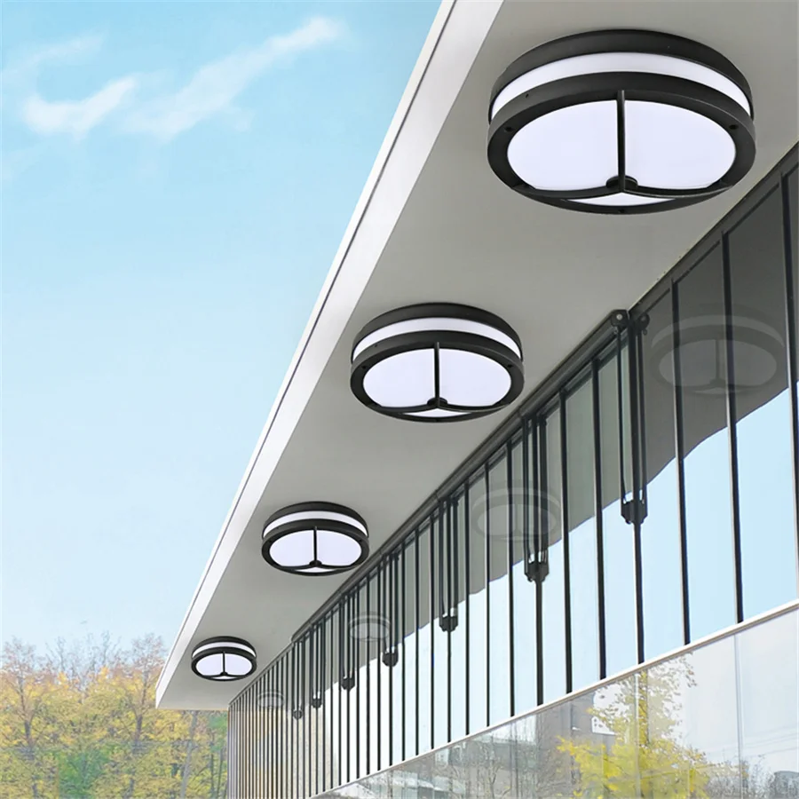 36W Outdoor Moisture-Proof LED Downlight Waterproof LED Ceiling Lamp Modern Villa Courtyard Corridor Balcony Ceiling Light