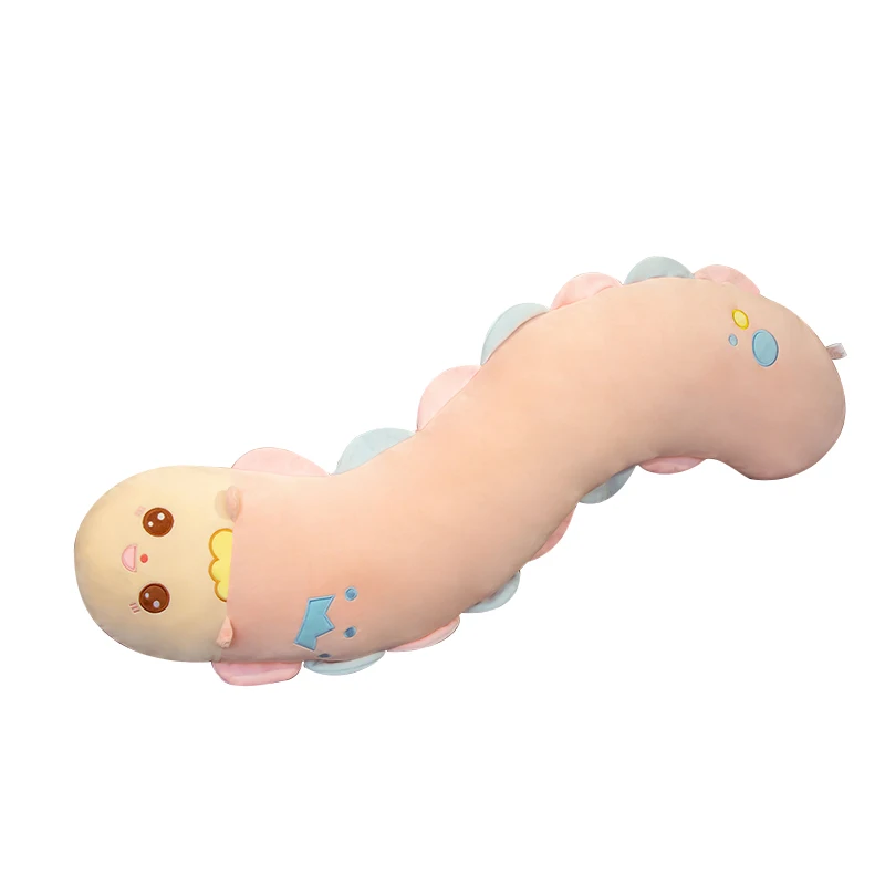 Lovey dos desenhos animados caterpillar brinquedo de pelúcia sofá travesseiro almofada animal brinquedo de pelúcia das crianças brinquedo menina quarto decoração presente